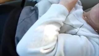 Old wife play in car 1. Amateur