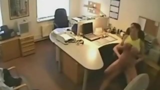 Cheating wife from CasualMilfSex(dot)com fucked in the office on hidden cam