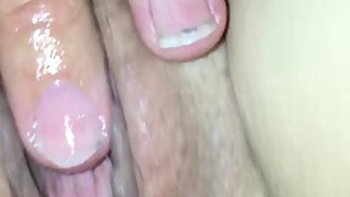 Wife, tied, pussy, fingering, cum juice, licking, pussy licking