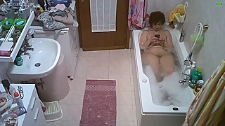 My wife takes a bath