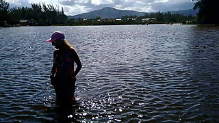 Patito en lago de Garopaba - Feb. 2020